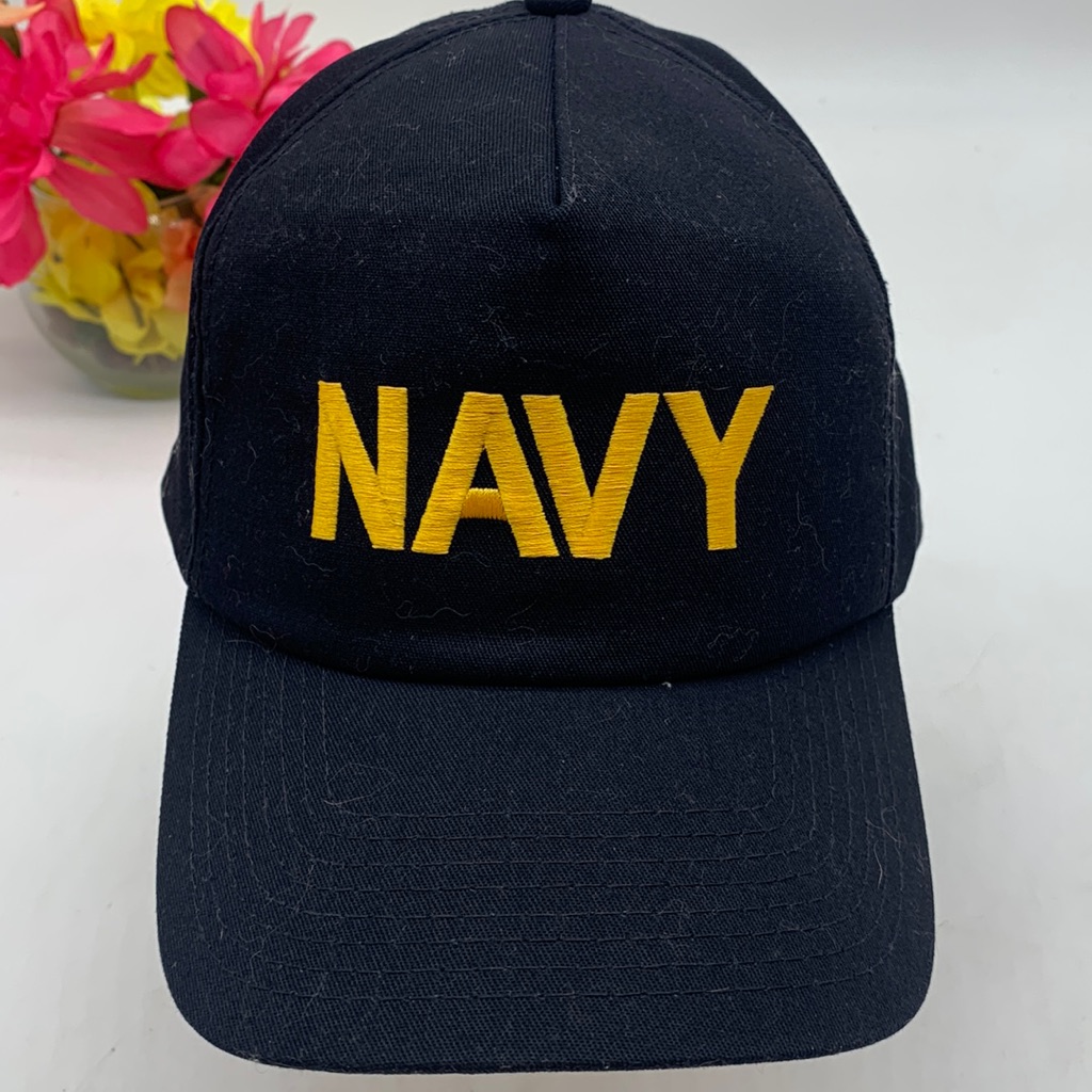 US Navy Gold Blue Baseball Hat Cap Adjustable Ht3964